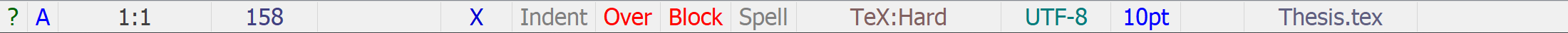 Status Line Toggled